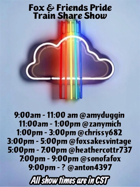 Other - Fox & Friends Pride Train Share Show! Friday June 12, 2026!